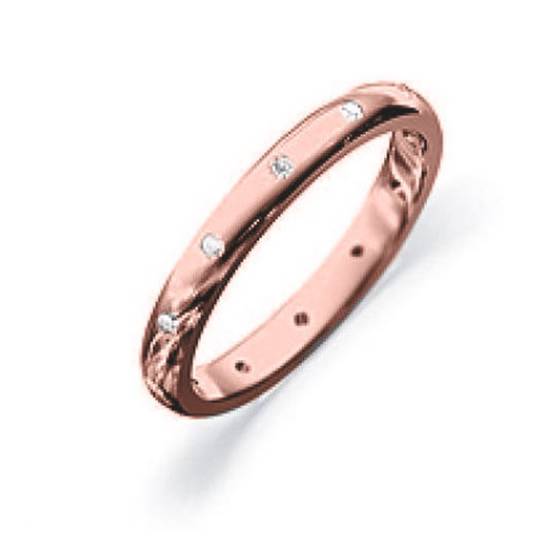 3mm Round Diamond Wedding Ring