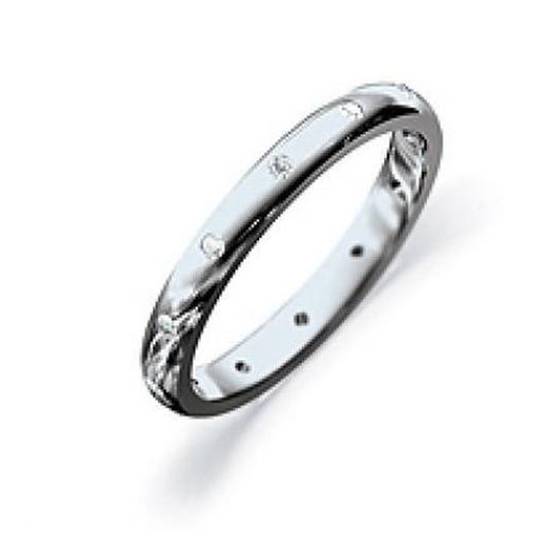 3mm Round Diamond Wedding Ring