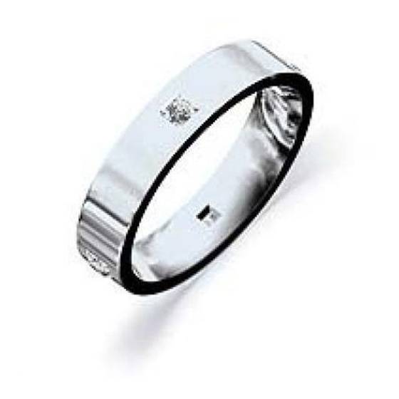 4mm Princess Diamond Wedding Ring
