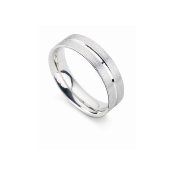 6mm Flat Court Shape Groove Band