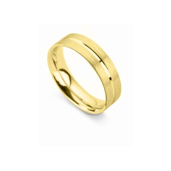 6mm Flat Court Shape Groove Band