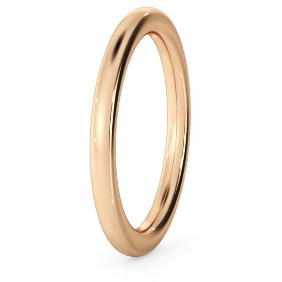 DHWEL2H Traditional Court Wedding Ring - Heavy weight, 2mm width
