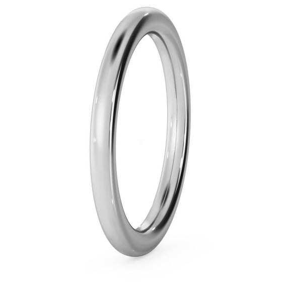 DHWEL2H Traditional Court Wedding Ring - Heavy weight, 2mm width