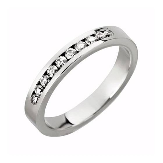 3.5mm Diamond Half Eternity/Wedding Ring