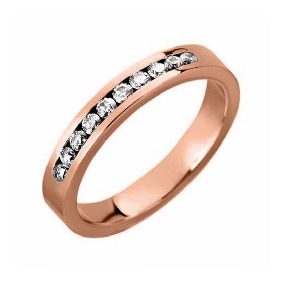 Diamond Set Half Eternity/Wedding Ring