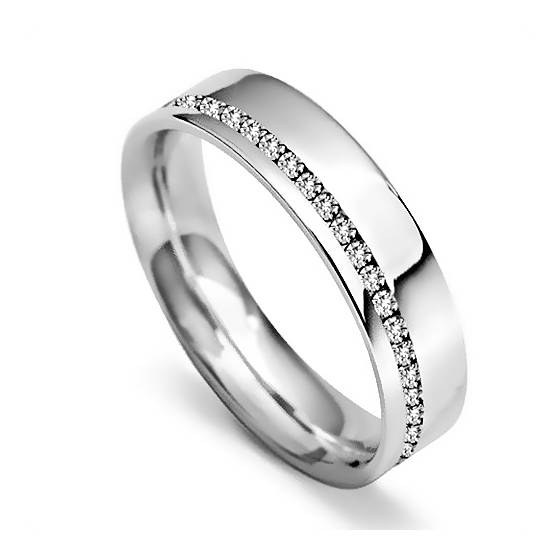 0.50ct SI/F Natural Diamond Wedding Ring