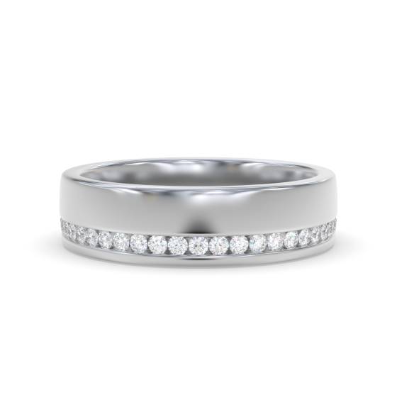 0.45ct VS/F-G Round Natural Diamond Wedding Ring