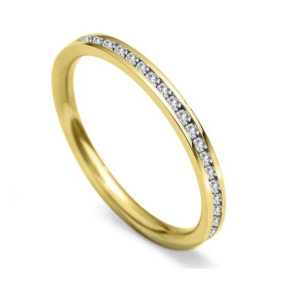 2.5mm Full Set Round Diamond Wedding Ring