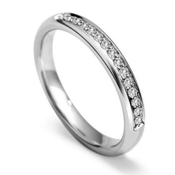 2mm Round Diamond 40% Wedding Ring