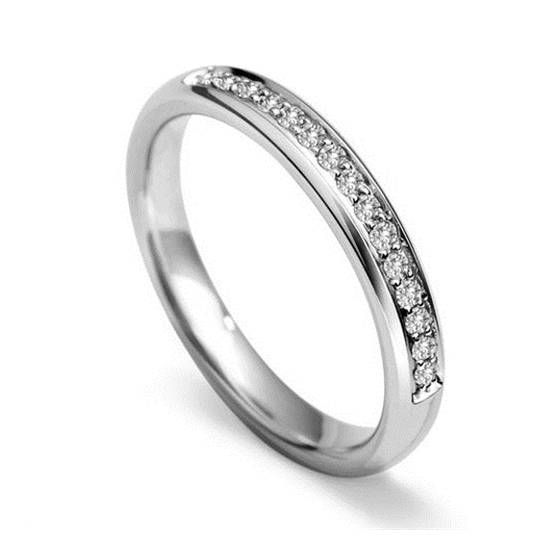 2mm Round Diamond 40% Wedding Ring