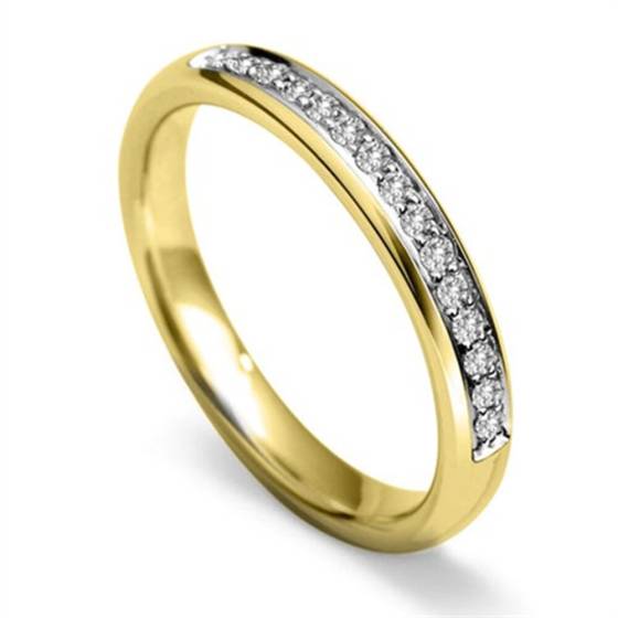 2mm Round Diamond 40% Wedding Ring