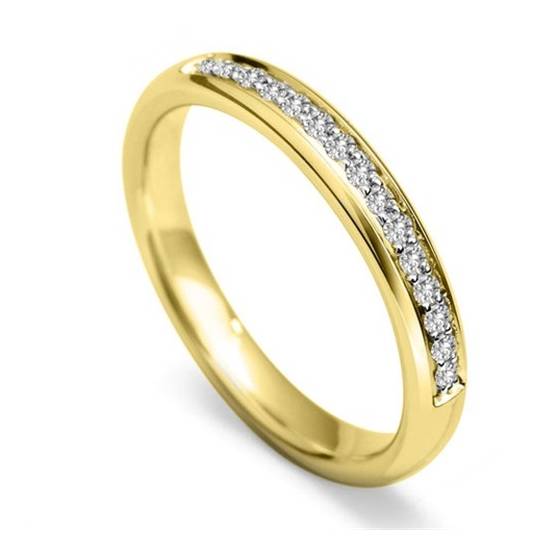 3mm Round Diamond 40% Wedding Ring