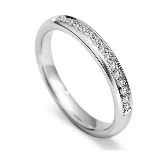 3mm Round Diamond 40% Wedding Ring