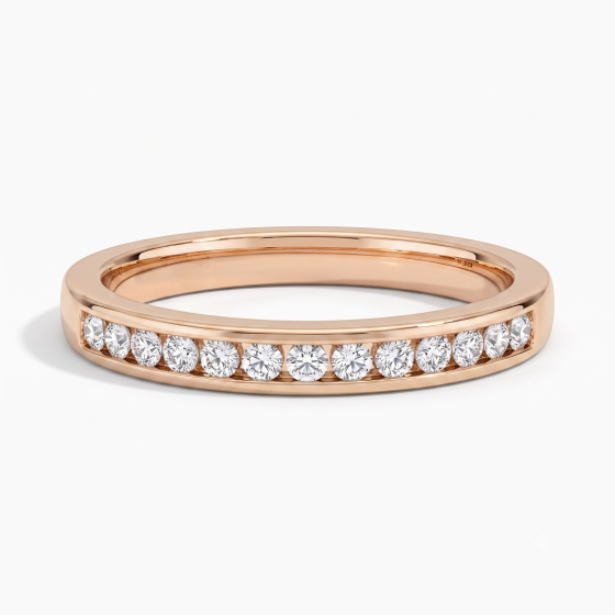 2.5mm Round Diamond 40% Wedding Ring