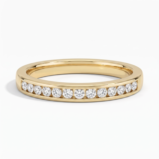 2.5mm Round Diamond 40% Wedding Ring