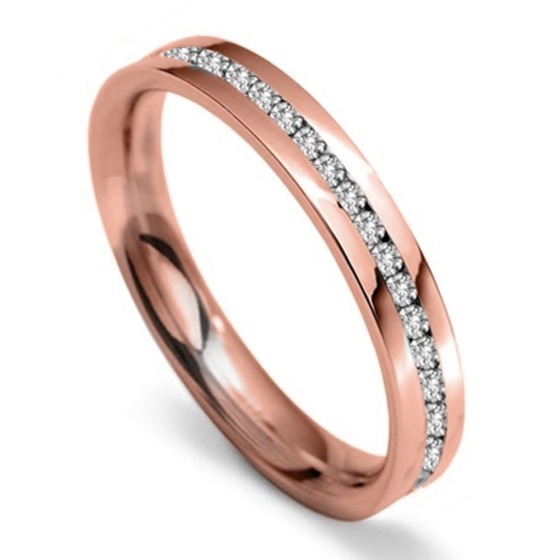 3.5mm Round Diamond 40% Wedding Ring