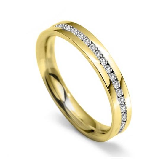 3.5mm Round Diamond 40% Wedding Ring