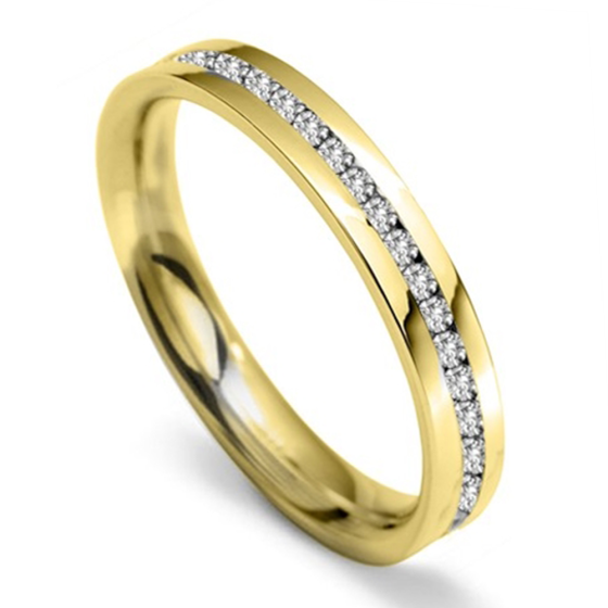 3.5mm Round Diamond 40% Wedding Ring