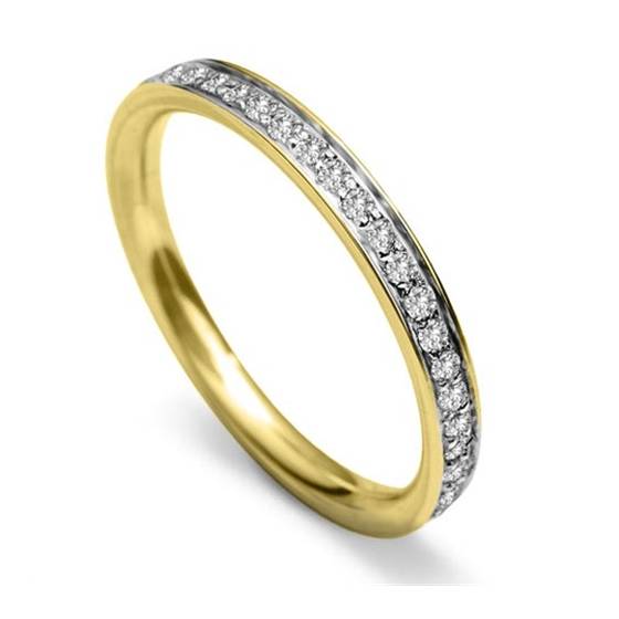 2.5mm Round Diamond 40% Wedding Ring