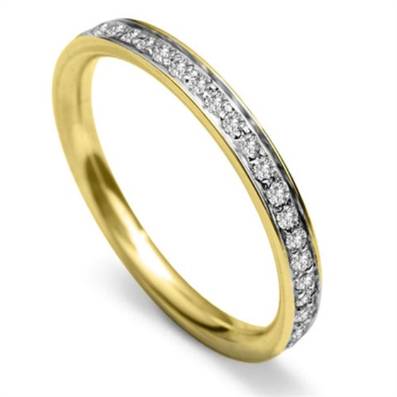 2.5mm Round Diamond 40% Wedding Ring