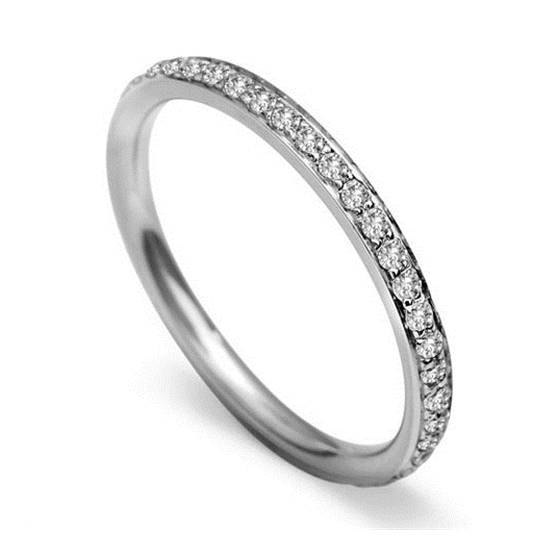0.10ct SI/F-G Round Natural Diamond Wedding Ring