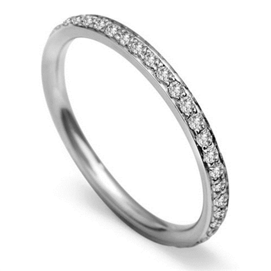 2mm Round Diamond 40% Wedding Ring