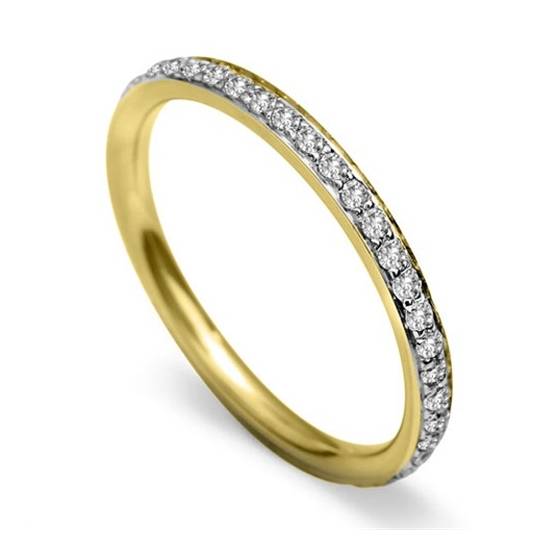 2mm Round Diamond 40% Wedding Ring