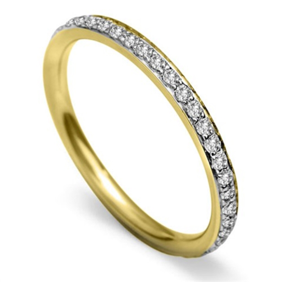 2mm Round Diamond 40% Wedding Ring
