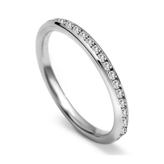 2mm Round Diamond 40% Wedding Ring