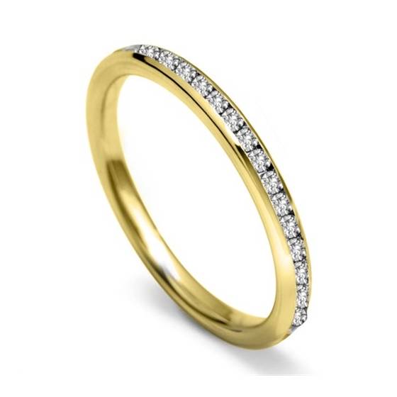2mm Round Diamond 40% Wedding Ring