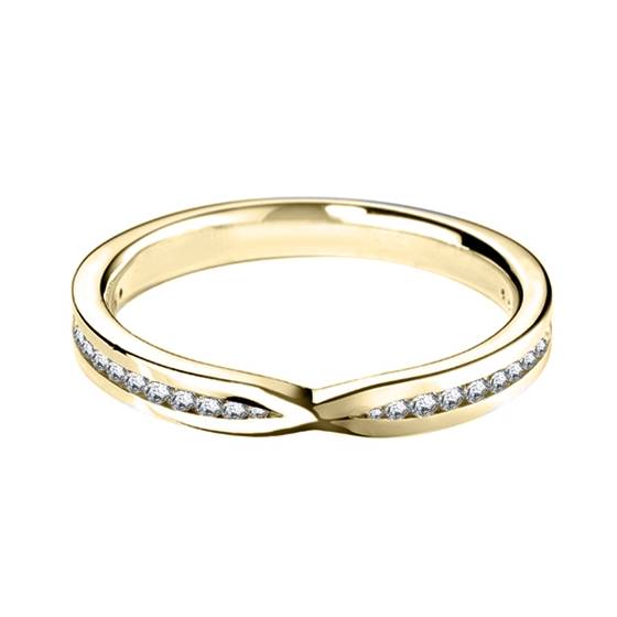 3mm Shaped Diamond Wedding Ring