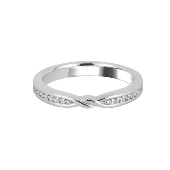0.10ct Round Diamond Shaped Wedding Ring
