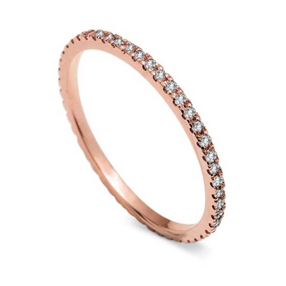 Full Set Round Diamond Vintage Wedding Ring