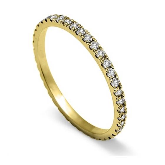 Full Set Round Diamond Vintage Wedding Ring