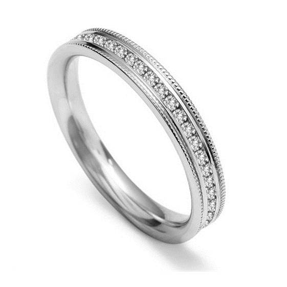 40% Round Diamond Vintage Wedding Ring