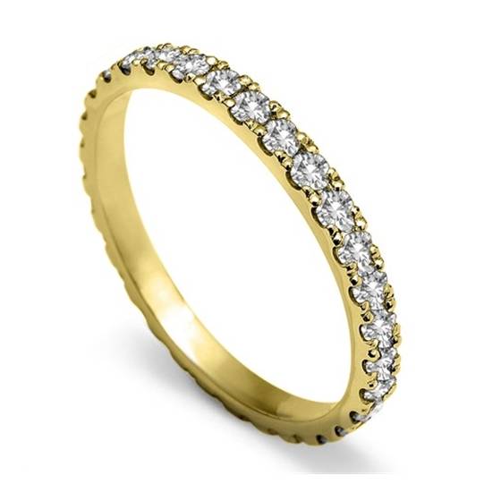 60% Round Diamond Vintage Wedding Ring