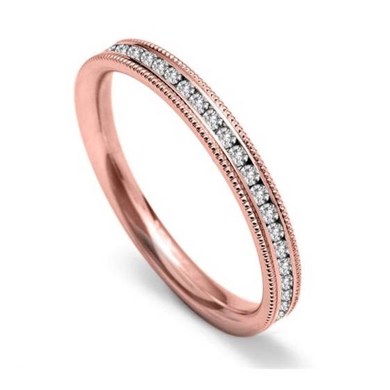 60% Round Diamond Vintage Wedding Ring