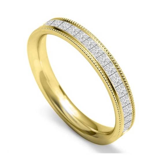 60% Princess Diamond Vintage Wedding Ring