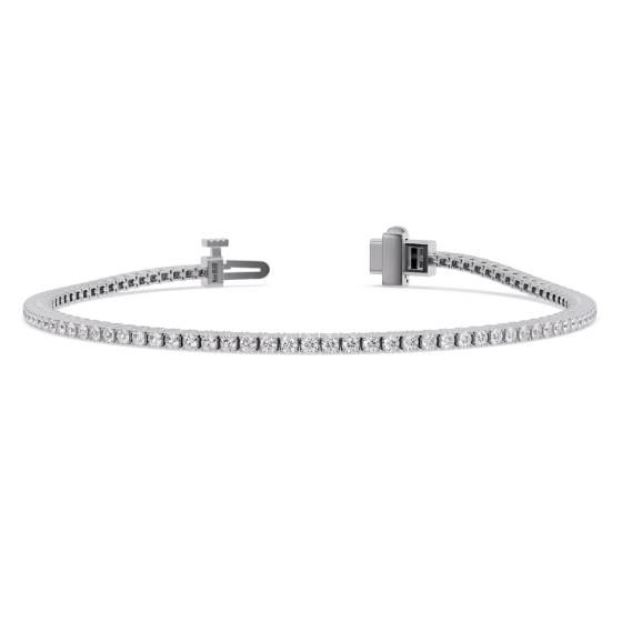 Classic Single Row Diamond Tennis Bracelet