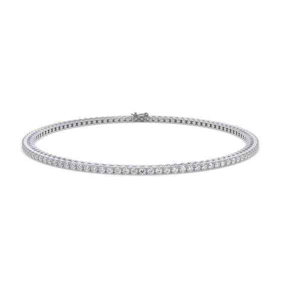 6.00ct SI2/F Classic Single Row Natural Diamond Tennis Bracelet