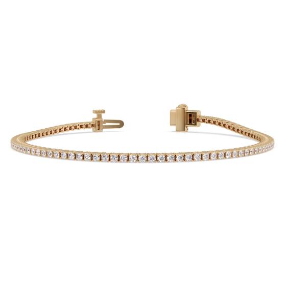 Classic Single Row Diamond Tennis Bracelet