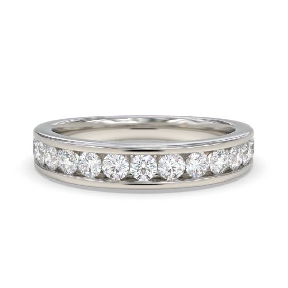Round Channel Set Diamond Eternity Ring