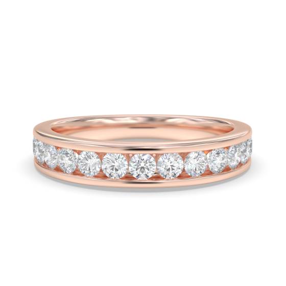 Round Channel Set Diamond Eternity Ring