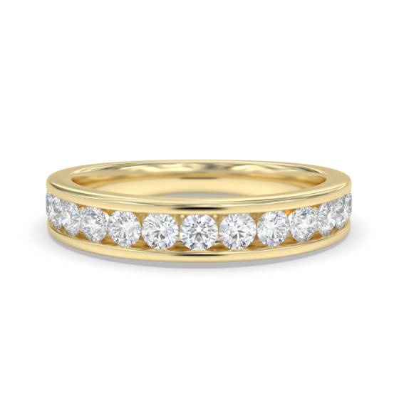 Round Channel Set Diamond Eternity Ring