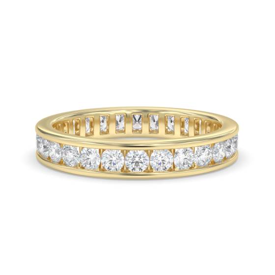 Channel Set Round Eternity Diamond Ring
