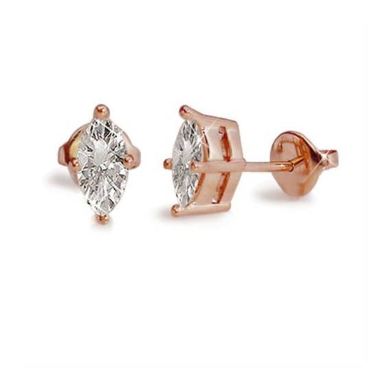 Classic Marquise Diamond Stud Earrings