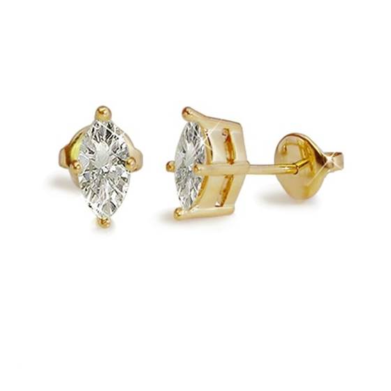 Classic Marquise Diamond Stud Earrings