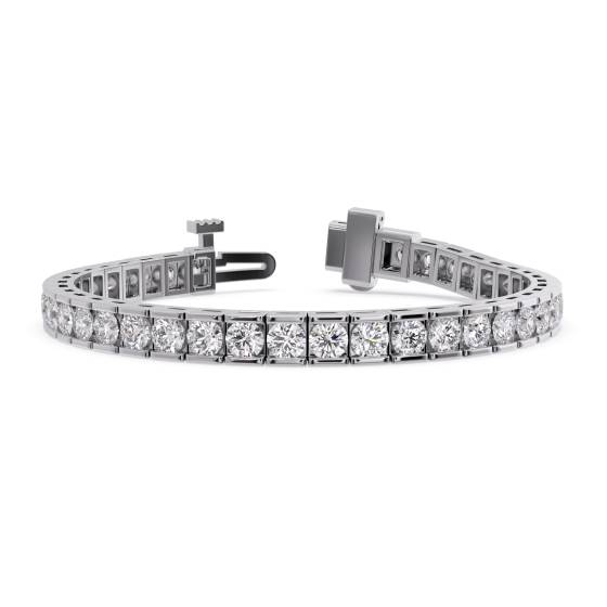 Modern Round Diamond Tennis Bracelet