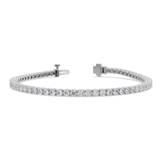 Unique Round Diamond Tennis Bracelet