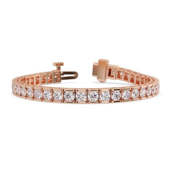 Modern Round Diamond Tennis Bracelet